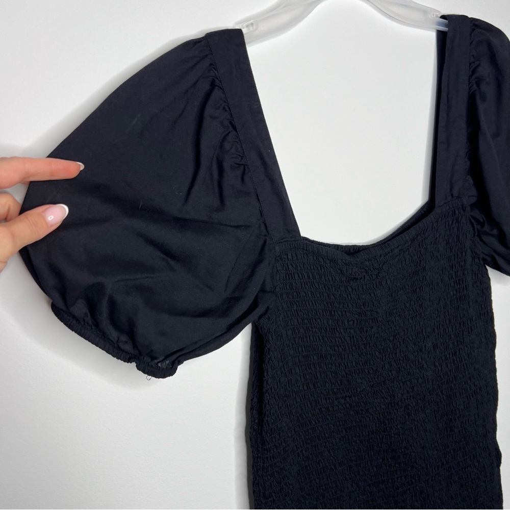 C30 Urban Outfitter Carnation‎ Smocked Puff Sleeve Square Neck Mini Dress - Picture 4 of 7